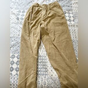 Urban Outfitters men size medium tan corduroy fall pants baggy Streetwear